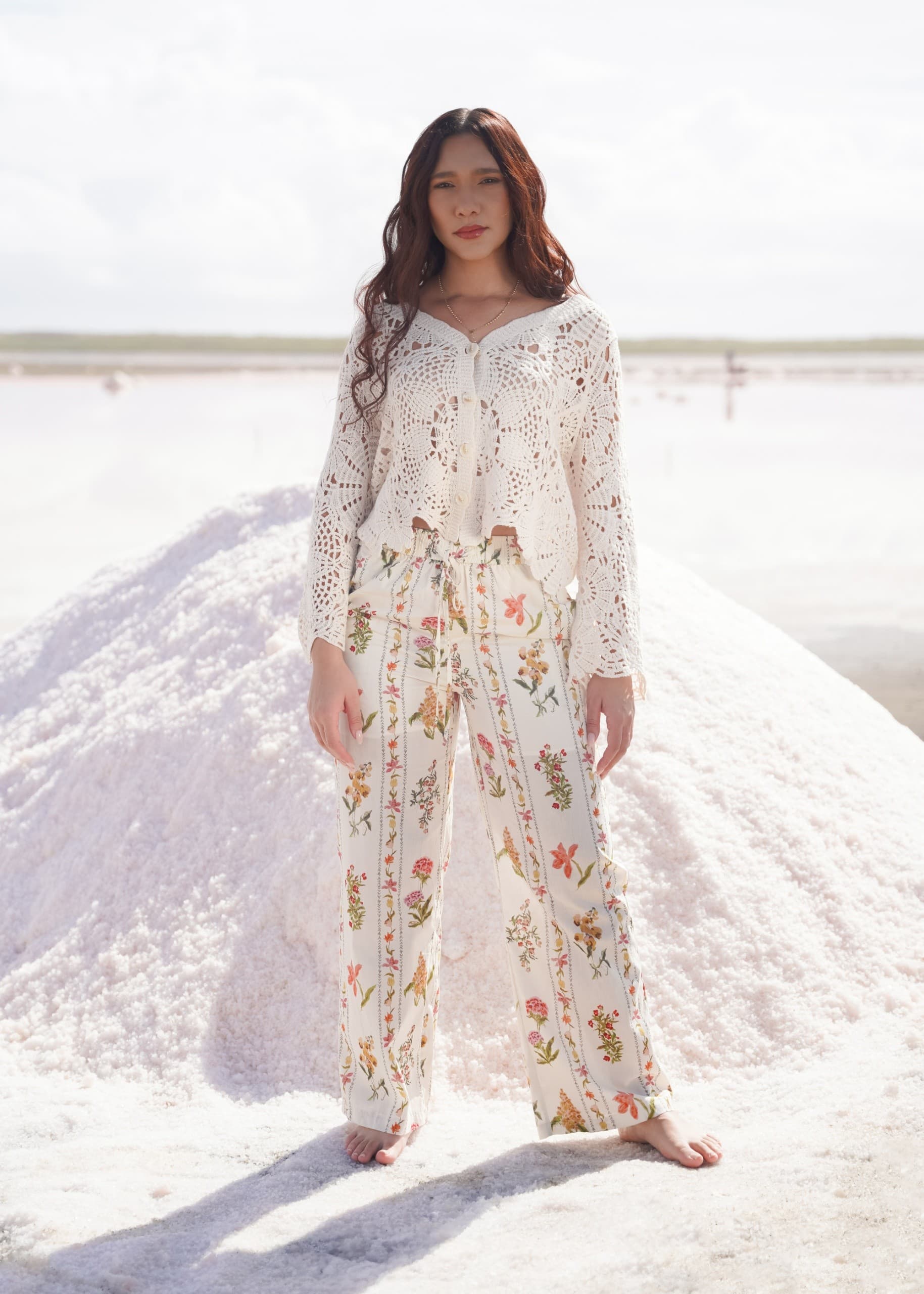 Conjunto Calado Estampado 2 Piezas