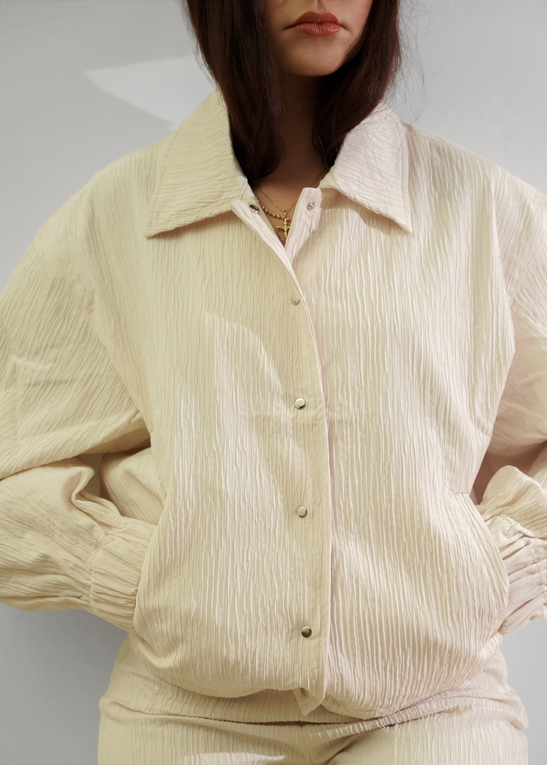 Camisa Oversize Crinkle